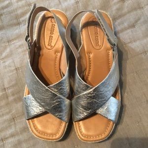 Metallic Wedge shoes